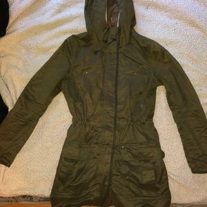 Army green coat